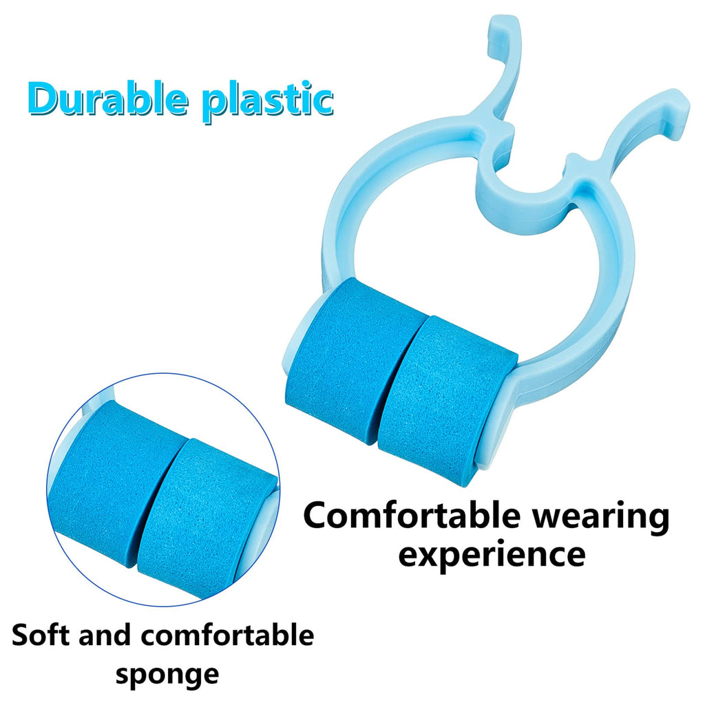 Frienda 60 Pieces Plastic Foam Nose Stop Clips Nose Nasal Stopper Clips for Accidental or Emergency Condition(Blue)