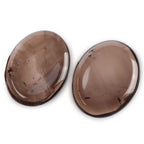 Artistone 2 Pcs Smoky Quartz Crystal Palm Stone Polished Chakra Thumb Worry Stones Set Healing Crystals for Anxiety Stress Relie