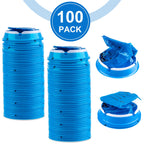 PHSZZ 100 Pack Vomit Bags Disposable, Leak Resistant Barf Bags, Portable Blue Vomit Bag, 1000 Ml Emesis Puke Throw Up Nausea Mot