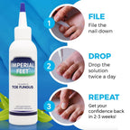 Solution for Toe Fungus and Nail Renewal Treatment (FDA REGISTERED)- Damaged Yellow Nail Care - Extra Strength Nail Care Discolo
