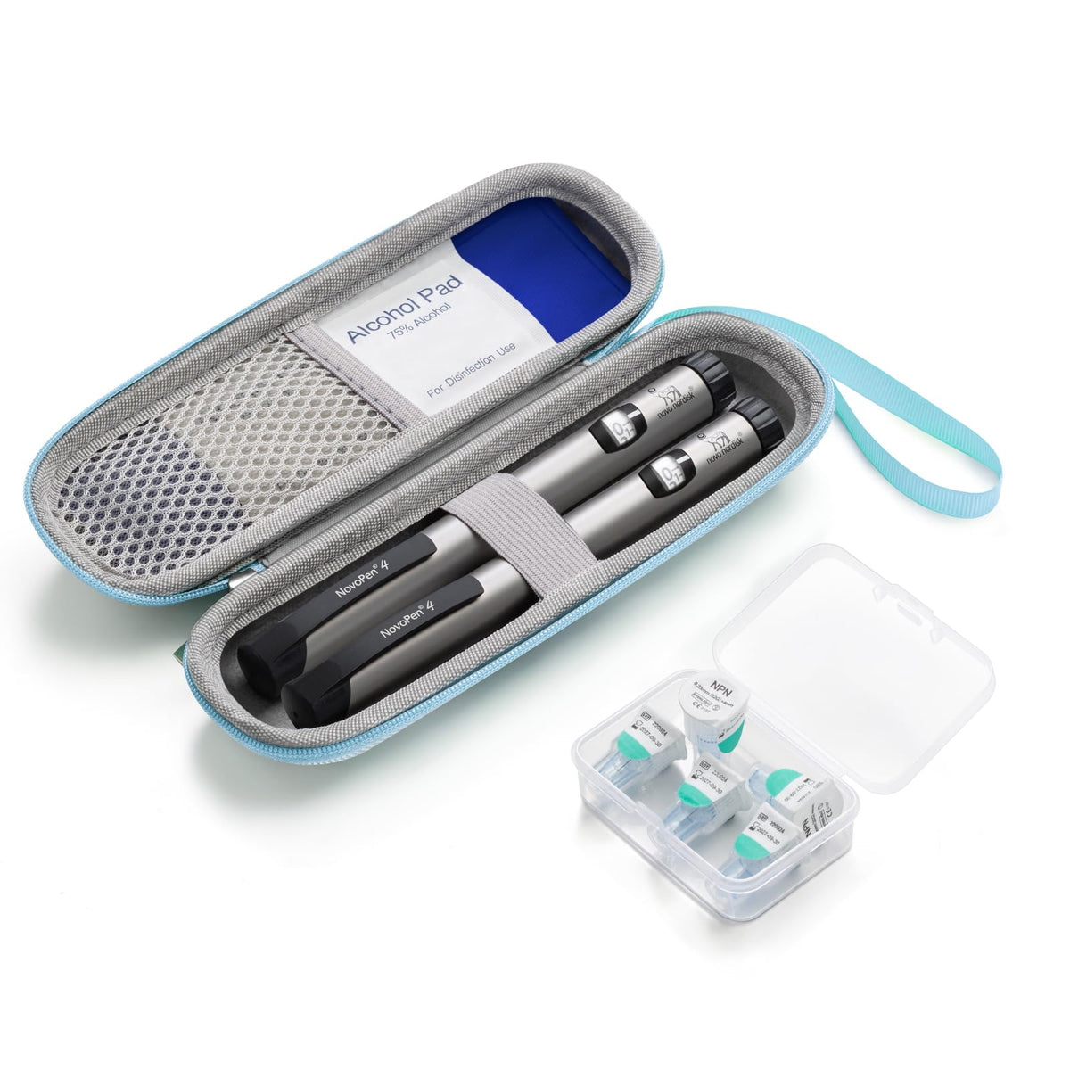 sijidou Insulin Cooler Travel Case, Portable Insulin Travel Case, Insulin Cooling Cases Insulated Organizer for Insulins Pens (B