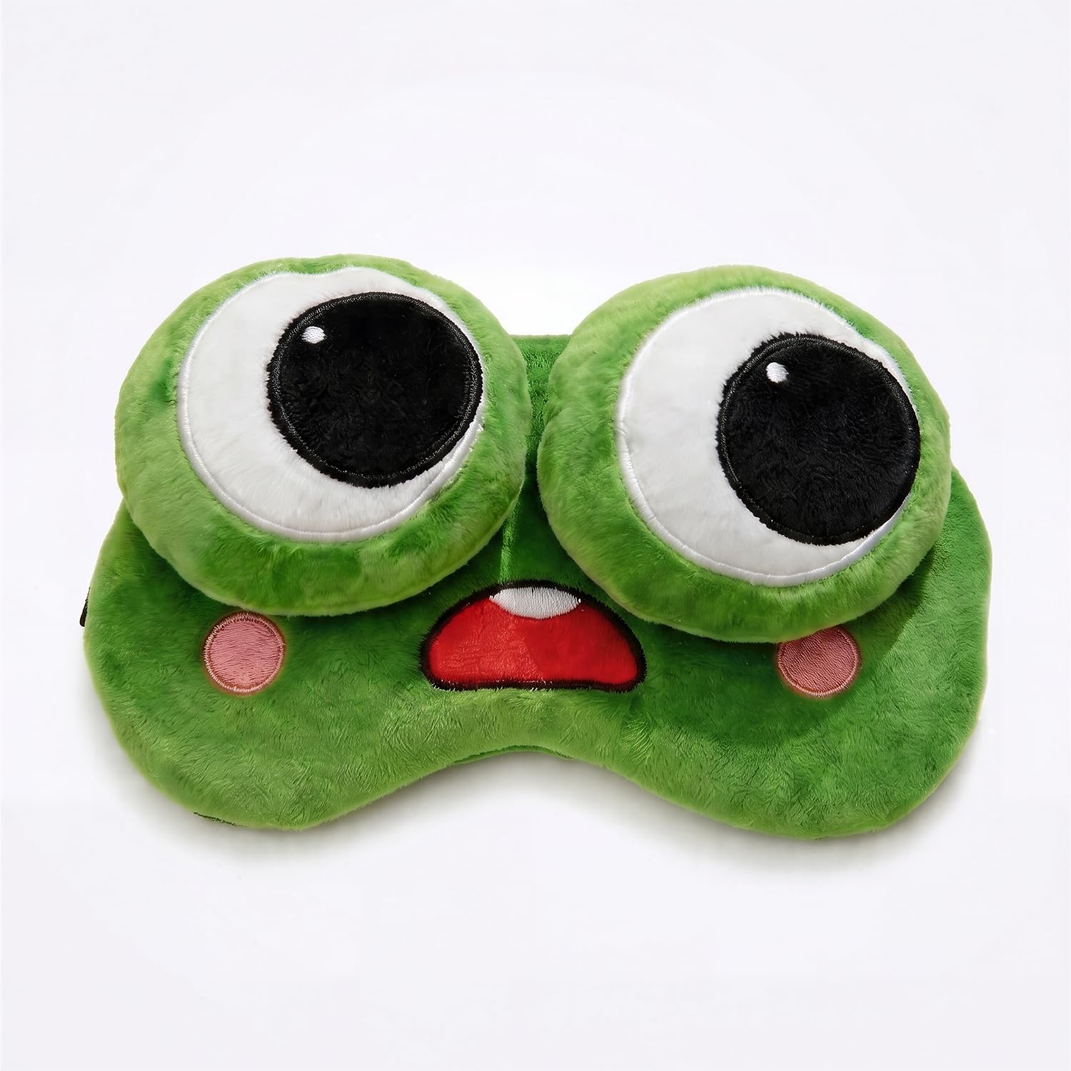 Cartoon Frog Eye Mask For Sleeping Men & Women, Cute Sleeping Mask For Eyes, Soft Plush Blind Fold Eye Cover For Sleep, Comforta