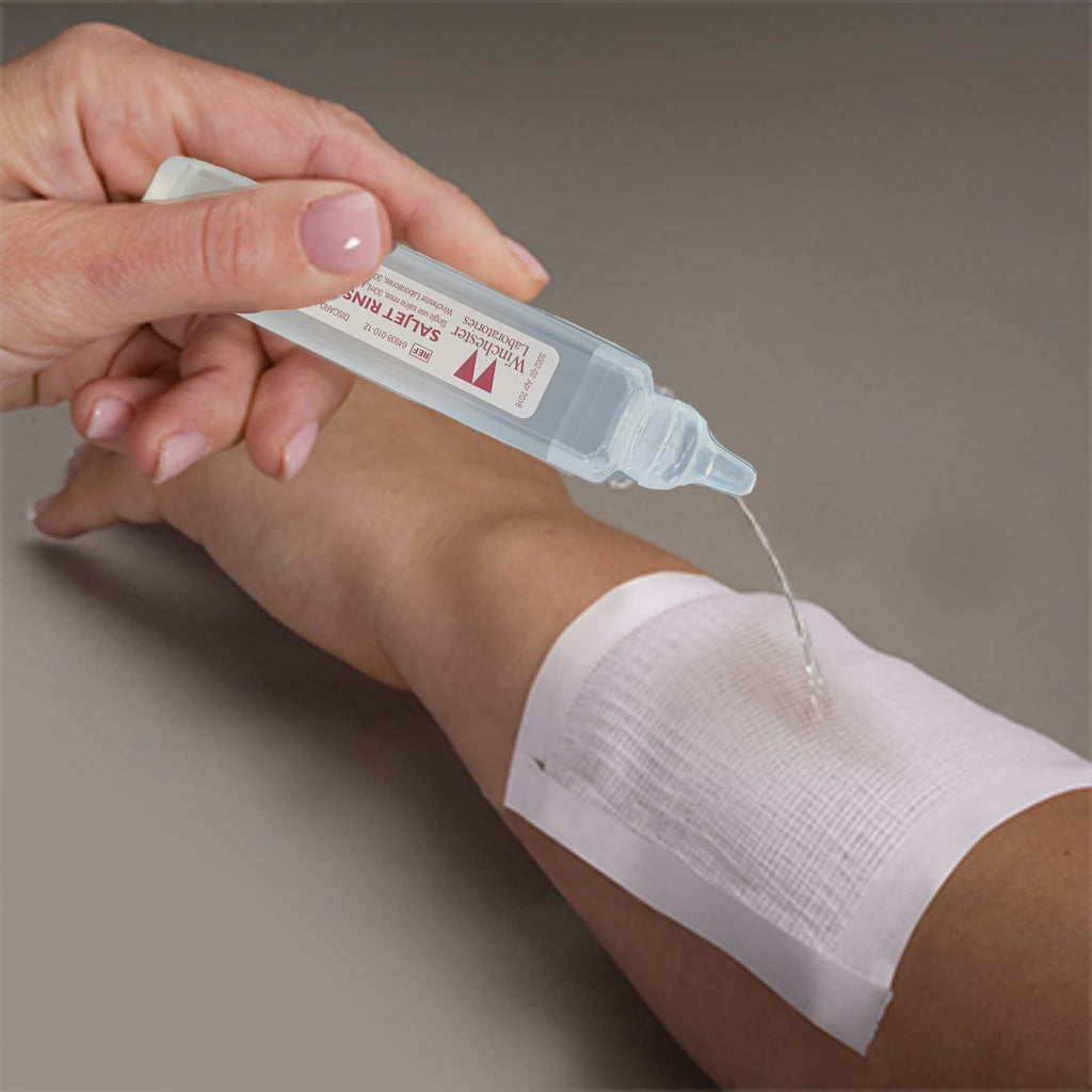 Saljet Wound Rinse, 12 Single use Sterile Saline Rinse