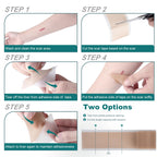 SLUKHIG Silicone Scar Sheets (1.6''x 158'' Roll-4M), Silicone Scar Tape for Scar Removal Treatment, Reusable Silicone Scar Strip