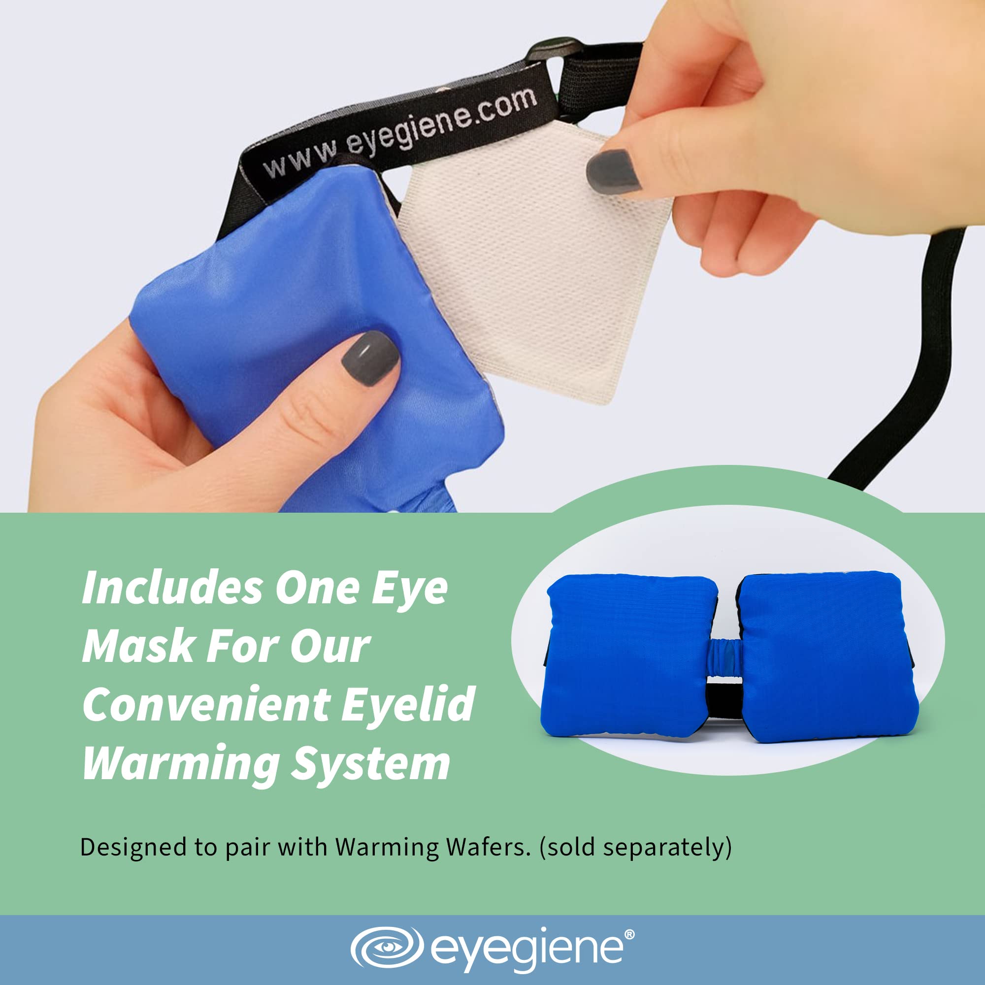 EyeGiene Mask - Self Heating Eye Mask - Warm Compress for Eyes, Multi-Use Heat Treatment for Dryness, Fatigue, Styes, Blephariti