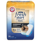 FitRight Fresh Start Postpartum and Incontinence Pads for Women, Overnight Absorbency (20 Count) Bladder Leakage Pads with The O
