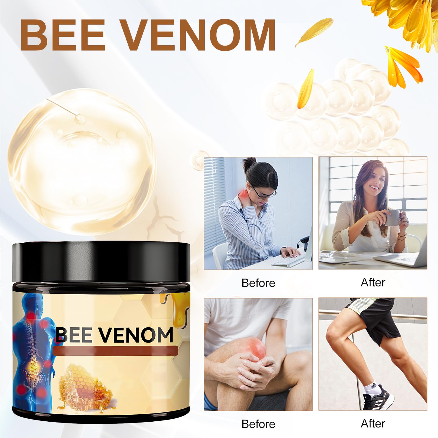 Bee Venom Cream, Bee Venom Advanced Joint and Bone Cream, New Bee Venom Professional Cream, Bee Venom Joint Cream, New Bee Venom