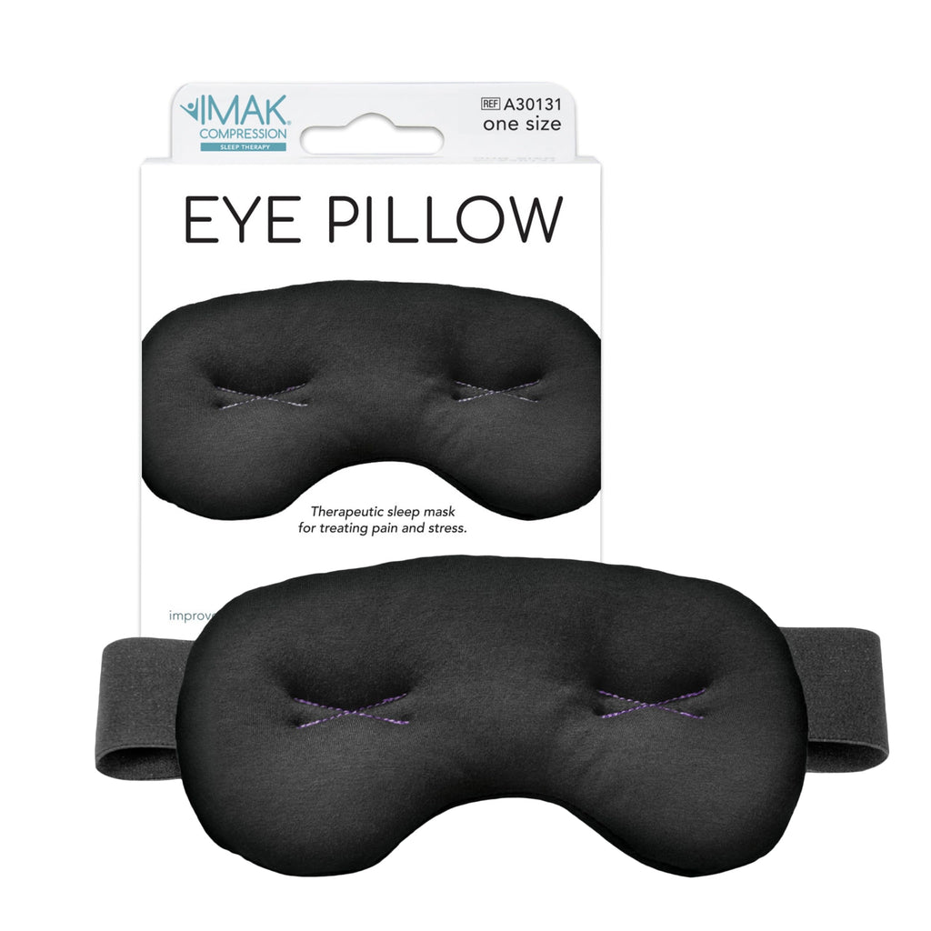 Brownmed IMAK Eye Pillow - Sleep Mask with ErgoBeads for Headache, Migraine, Puffy Eyes & Eye Strain Pain Relief