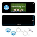 Grounding Mat Kit (2 Pack)-2 Grounding Mats (10 x 26.7) with Grounding Adapter, 2 Straight Cords (15ft) and 2 Grounding Wristban