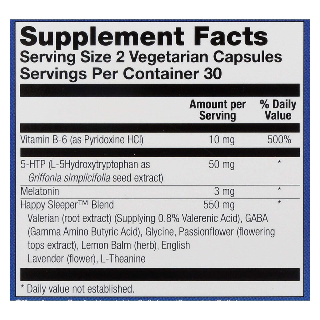 Natural Balance Happy Sleeper, 60 cap