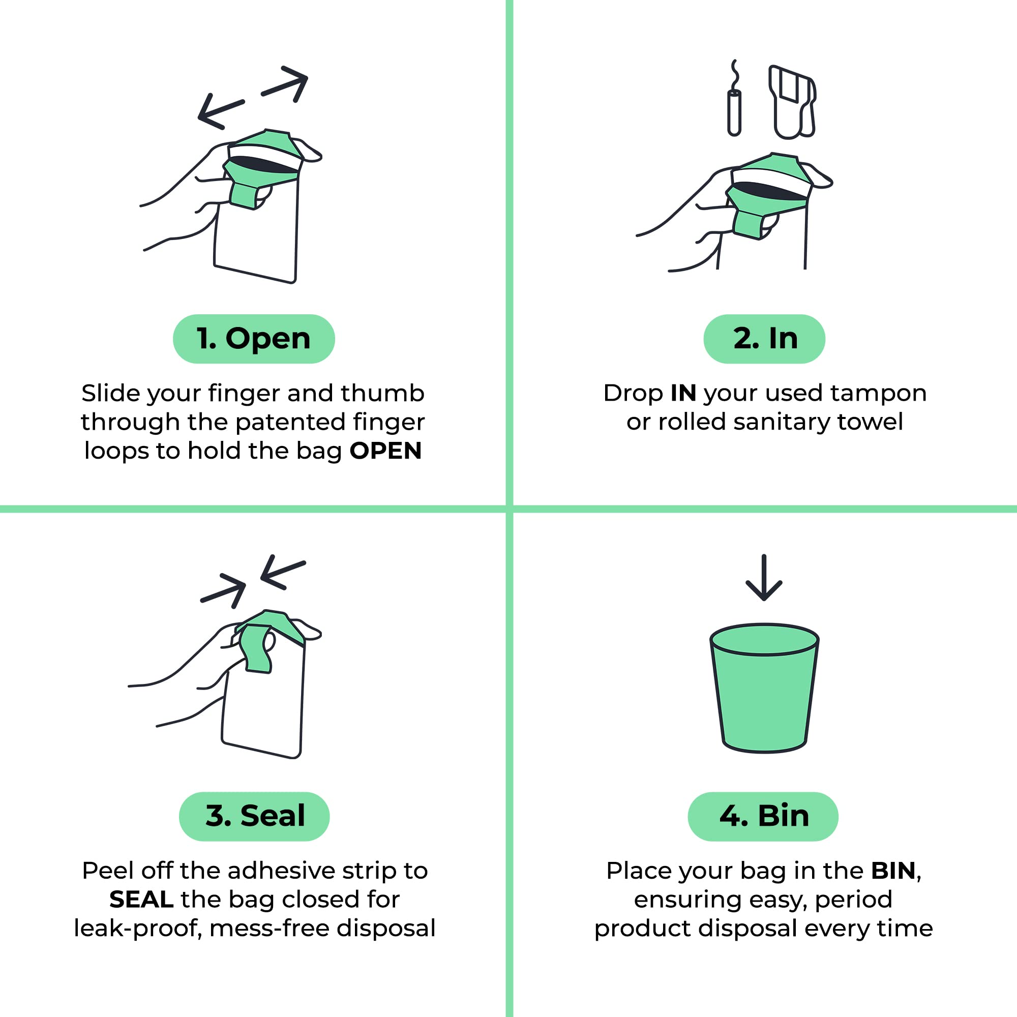 Fab Little Bag Starter Plus Pack - 45 Sanitary Disposal Bags Plus Recyclable Refill Pack for Out and About (45 Pack)