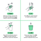 Fab Little Bag Starter Plus Pack - 45 Sanitary Disposal Bags Plus Recyclable Refill Pack for Out and About (45 Pack)