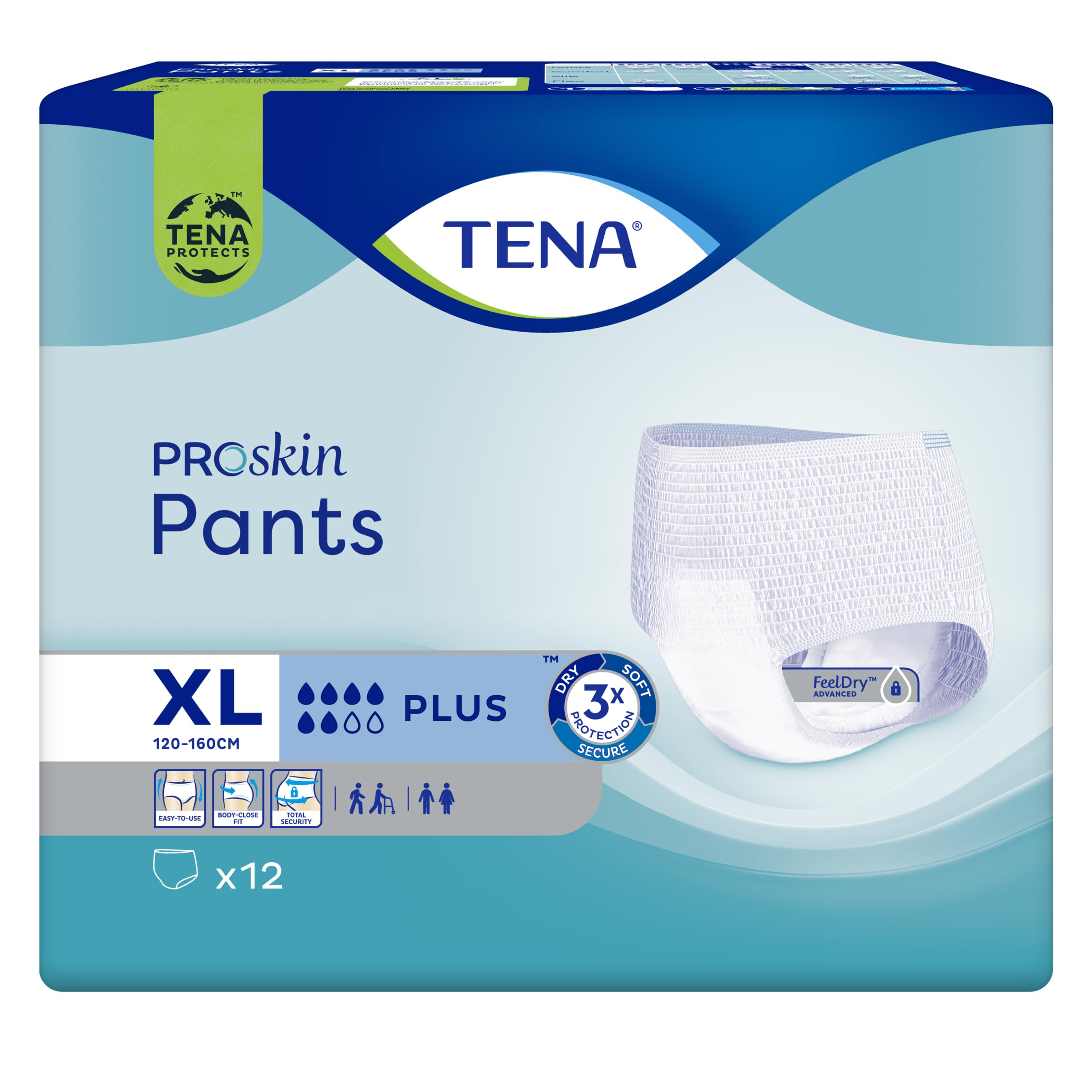 Tena Pants Plus Extra Large x 12
