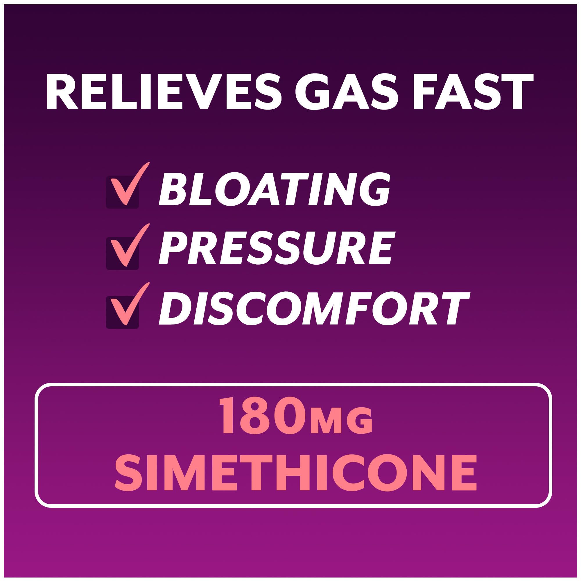 Phazyme Gas Relief, Ultra Strength Gas and Bloating Relief for Adults, 180 mg Simethicone Fast Gels, 48 Count