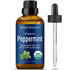 Organic Peppermint Essential Oil 30 ml - 100% Pure Peppermint Oil for Diffuser -Natural, Undiluted Menthol Oil for Hair Care - M