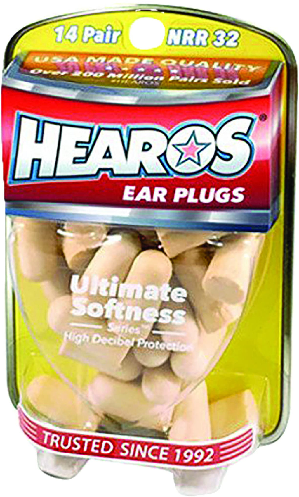 Hearos Ultimate Softness Series Ear Plugs, 8 Pair with Free Case