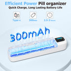 Daviky Smart Pill Organizer with Alarm, Bluetooth Daily Once a Day Pill Dispenser 7 Day with APP, Weekly Travel Pill Case, Porta