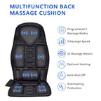 Sotion Seat Massager, Vibrating Back Massager for Chair Massage Cushion, 10 Vibrations to Relieve Stress and Fatigue for Back, S