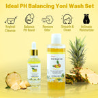 Natural Yoni Wash Yoni Oil Set, Feminine Wash for Women ph Balance, 1 fl.oz Feminine Oil & 6.7 fl.oz Intimate Vaginal Wash - Pin