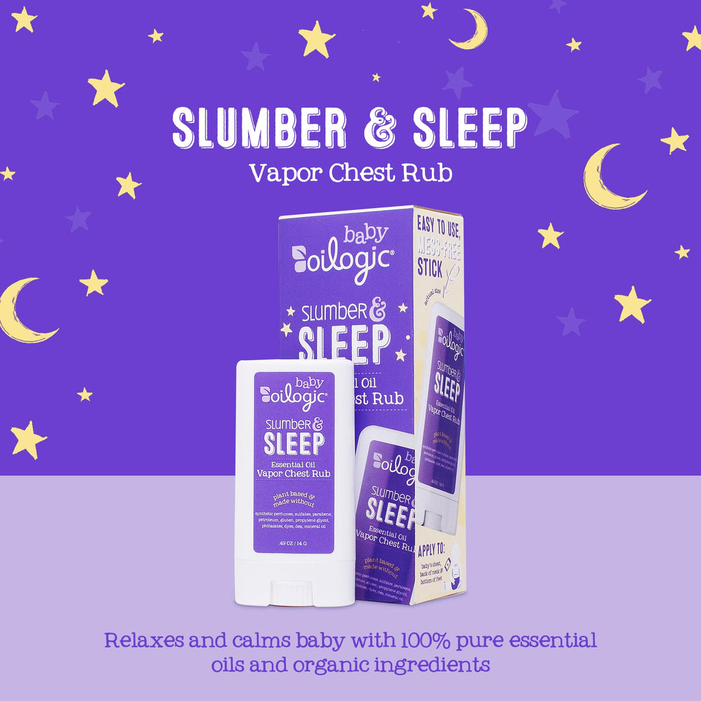 Oilogic Slumber & Sleep Chest Vapor Rub Essential Oil for Babies & Toddlers - Gentle Essential Oils Soothe & Calm The Senses - P