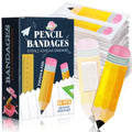 Geiserailie 60 Pcs Christmas Kids Pencil Bandages with Gift Box Christmas Party Favors Surprise Self Adhesive Cute Pencil Bandag