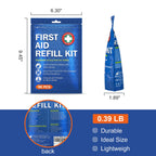 SuccorWare 90 Pieces First Aid Refill Kit - Wound Care Kit Includes Bandages for Home, Travel, Hiking - Portable Replacement Kit