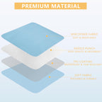 DAHAPYBOO Washable Underpads, 36x54 2 Pack Incontinence Bed Pads, Heavy Absorbency Reusable for Elderly, Kids, Adults and Pets,