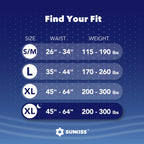 SUNKISS TrustPlus Incontinence Disposable Underwear for Men and Women, Adult Pull Ups with Heavy Absorbency, Leak Protection, Od