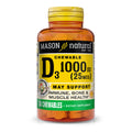 Mason Natural Vitamin D3 1000 Iu (25 Mcg), Peach Vanilla Chewable Tablets For Adults & Kids To Support Muscle Function, 50-Day S