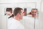 Floxsee Portable Adjustable Tri-Fold Mirror for Home or Travel  (Charcoal)