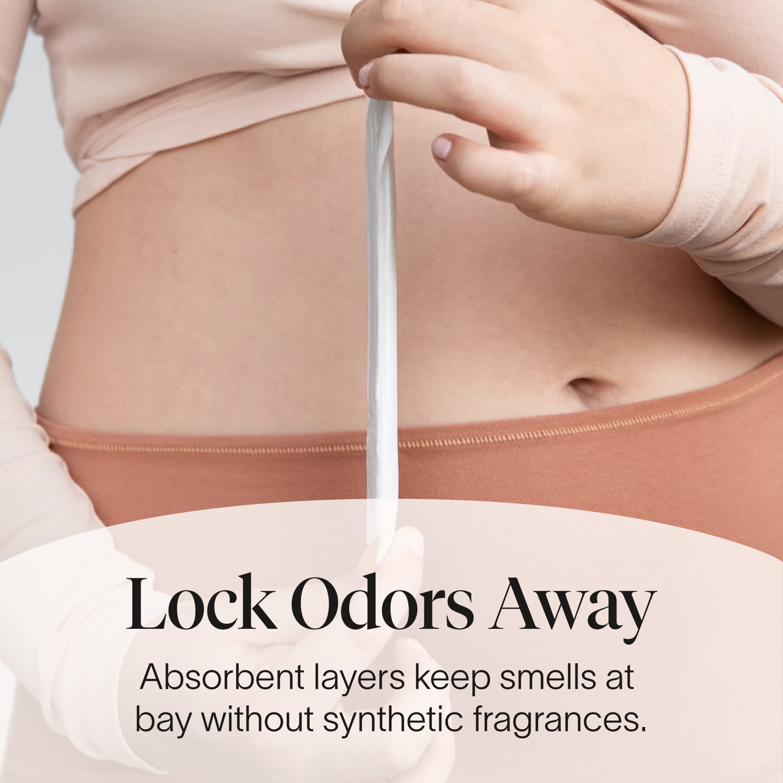 Cora Ultra Thin Organic Bladder Liners | Incontinence & Postpartum Pads for Women | Panty Liners for Bladder Leaks | Breathable