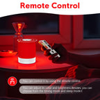 EPOE Red Light Therapy Sleep,Reds Nightlight with 670nm Wavelength Aid to Support Deep Relaxation,Touch Remote Control Red Light