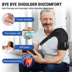 Heated Shoulder Brace for Women Men, Shoulder Massager Shoulder Heating Pad for Neck and Shoulder Deep Issue