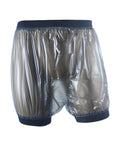 Haian Adult Incontinence Pull-on Plastic comfort Pants 2 Pack (XX-Large, Transparent Black)
