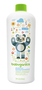 Babyganics Alcohol-Free Foaming Hand Sanitizer Bottle, Fragrance Free, 16oz Refill Bottle, Packaging May Vary