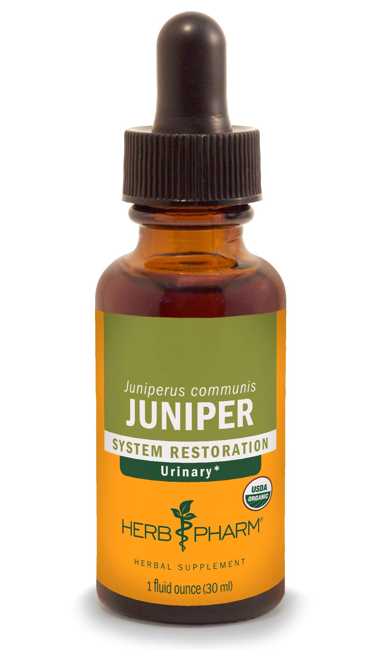 Herb Pharm Certified Organic Liquid Extract for Urinary System Support Juniper 1 Fl Oz