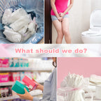 Hipruict Sanitary Napkin Disposal Bags, 200 Pcs Pink Feminine Hygiene Disposal Bags, Self-sealing Seals, Women Sanitary Disposal