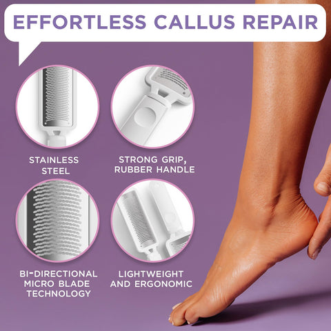 Lee Beauty Professional Callus Remover for Feet-Rasp Foot File Scrubber for Dead Skin Remover for Cracked Heels & Dry Skin-Sturd
