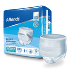 Attends Bariatric Disposable Underwear, 2X-Large, AU50, Ultimate Absorbency, 48 Ct