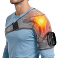 Heated Shoulder Wrap with Massage, Shoulder Heating Pad for Rotator Cuff Frozen Shoulder, Cordless Shoulder Heating Pads Shoulde