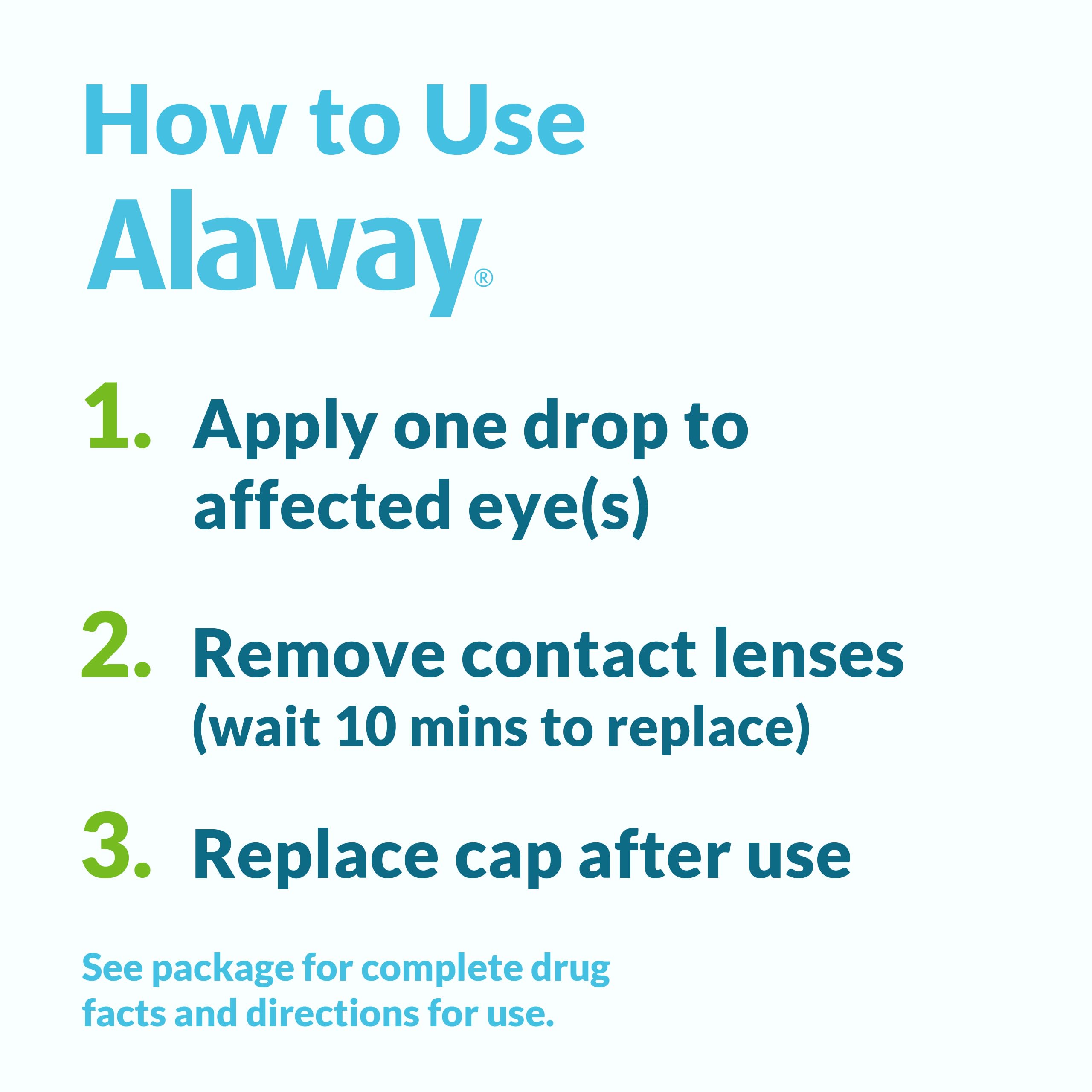 Alaway Antihistamine Eye Drops, Allergy Relief from Itchy Eyes, Works in Minutes, Provides Relief for up to 12 Hours, Clinically