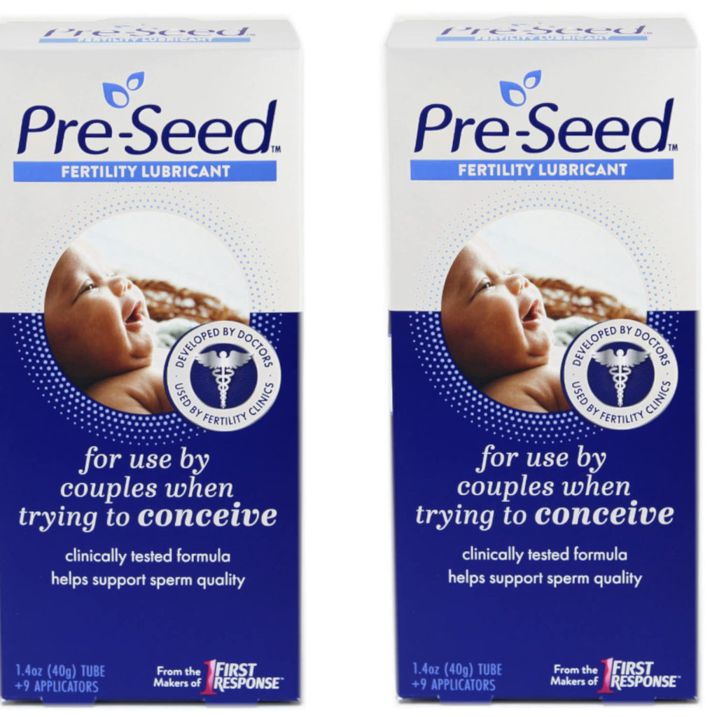 Pre-Seed Lubricant Multi-use, 40-gram tube with 9 applicators (Pack of 2)