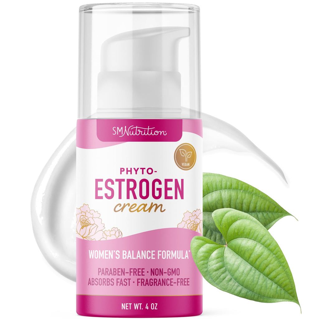 Phyto Estrogen Cream for Women with Wild Yam | Plant Based Hot Flash, Menopause & Menstrual Cycle Support | Black Cohosh, Dong Q