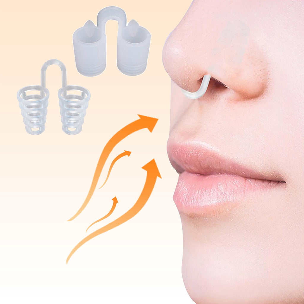 Nose Vent Sinus Relief Dilator (Pack of 8 Various Sizes) - A Simple Solution for Nasal Snorers - Reusable Snoring Device to Enjo