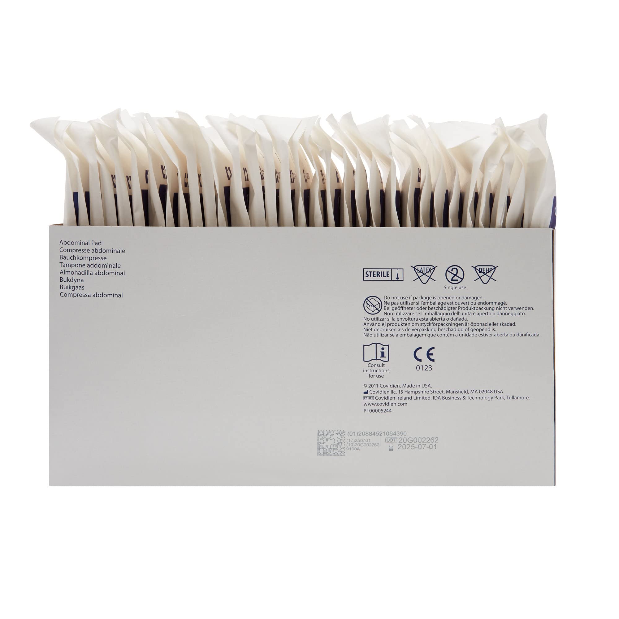 Covidien 9190A Curity Abdominal Pads, Sterile, 5 x 9 (Pack of 36)