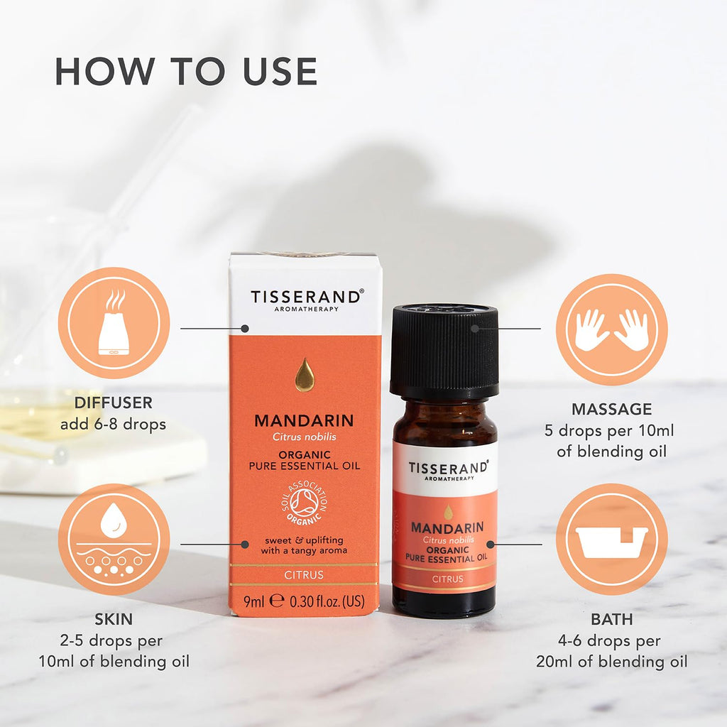TISSERAND Organic Mandarin Essential Oil, 9 ML