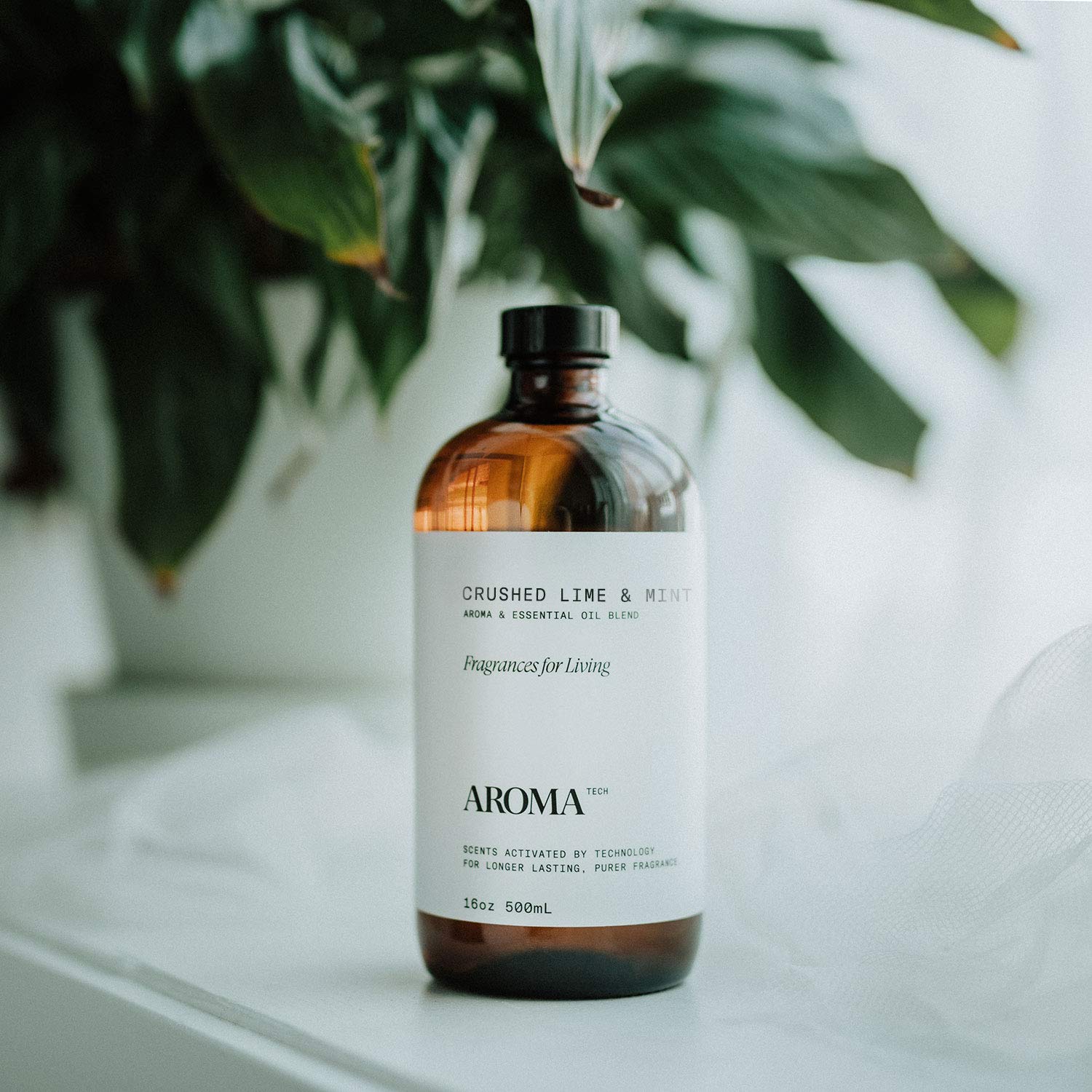 AromaTech Crushed Lime & Mint Aroma Oil for Scent Diffuser - 500 Milliliter