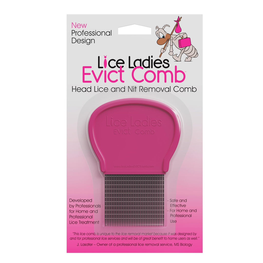 Lice and Nit Comb by Lice Ladies - Efficient Lice and Nit Removal | Lice Comb Safe for All Types of Hair | Stainless Steel Teeth