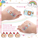 Kids Adhesive Bandages Bulk Cute Cartoon Bandages for Kids Waterproof Breathable Protect Scrapes and Cuts for Girls Boys Childre