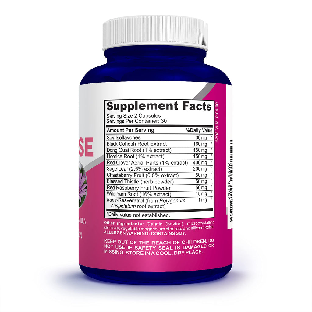 NusaPure Menopause Complex : Black Cohosh and Herbal Ingredients - 60 Capsules